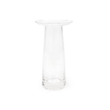 Classy Clearhat Short Glass Vase (Transparent)