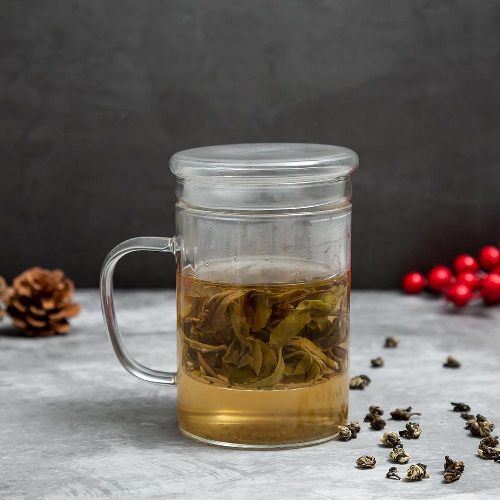 Green Tea & Herbal Tea Infuser Harmony Glass (350 ml)