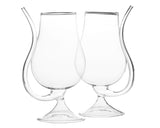 Double Wall Smoky Tail Glass (250 ml) (Pack of 2)