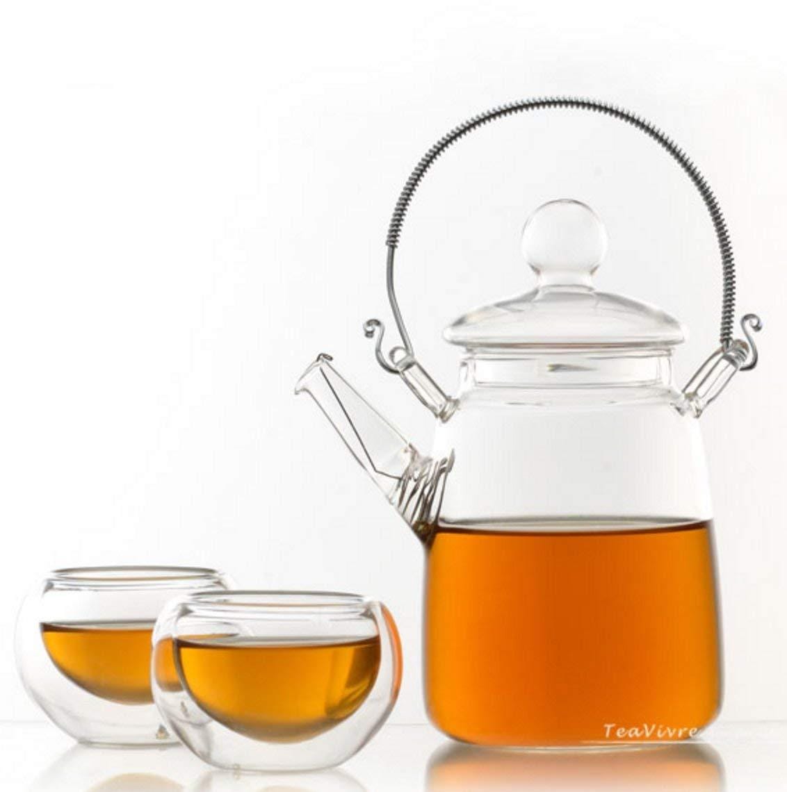 Personal Glass Tea Pot Jar with Filter (350 ml)