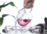 Glass Tea Pot with Filter & Self-Locking Cover Lid (450 ml)