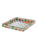 Zig Zag Blossom - 9 Inch Wooden Tray (Blue)