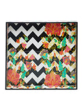 Zig Zag Blossom - 9 Inch Wooden Tray (Blue)
