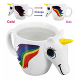 Magical Ceramic Unicorn Color Changing Mug (White)