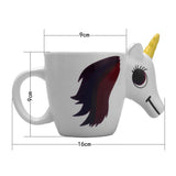 Magical Ceramic Unicorn Color Changing Mug (White)