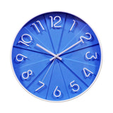 Cheers Decorative Wall Clock (White & Blue)