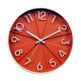 Cheers Decorative Wall Clock (White & Orange)