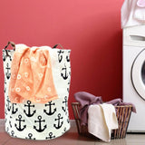 Anchors White Laundry Basket