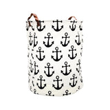 Anchors White Laundry Basket