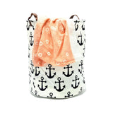 Anchors White Laundry Basket