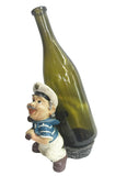 Cool Captain Figurine Resin Bottle Holder Set (Anchor Rope)