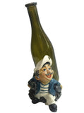 Cool Captain Figurine Resin Bottle Holder Set (Blue Coat)