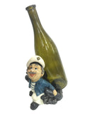Cool Captain Figurine Resin Bottle Holder Set (Blue Coat)