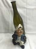 Cool Captain Figurine Resin Bottle Holder Set (Blue Coat)