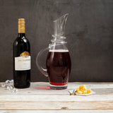 Tri-Swirl Crystal Glass Wine Decanter Jug with Handle (1200 ml)