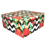 Designer Zig Zag Blossom Wooden Box