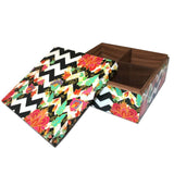 Designer Zig Zag Blossom Wooden Box