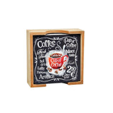 Coffee Cup - 6 Wooden Coaster with Holder Set